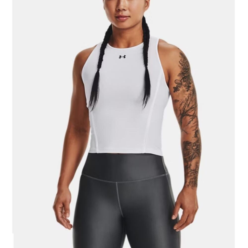 Under Armour Women's White Sleeveless SG Tank Size L